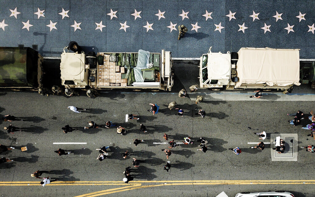 APTOPIX America Protests Los Angeles